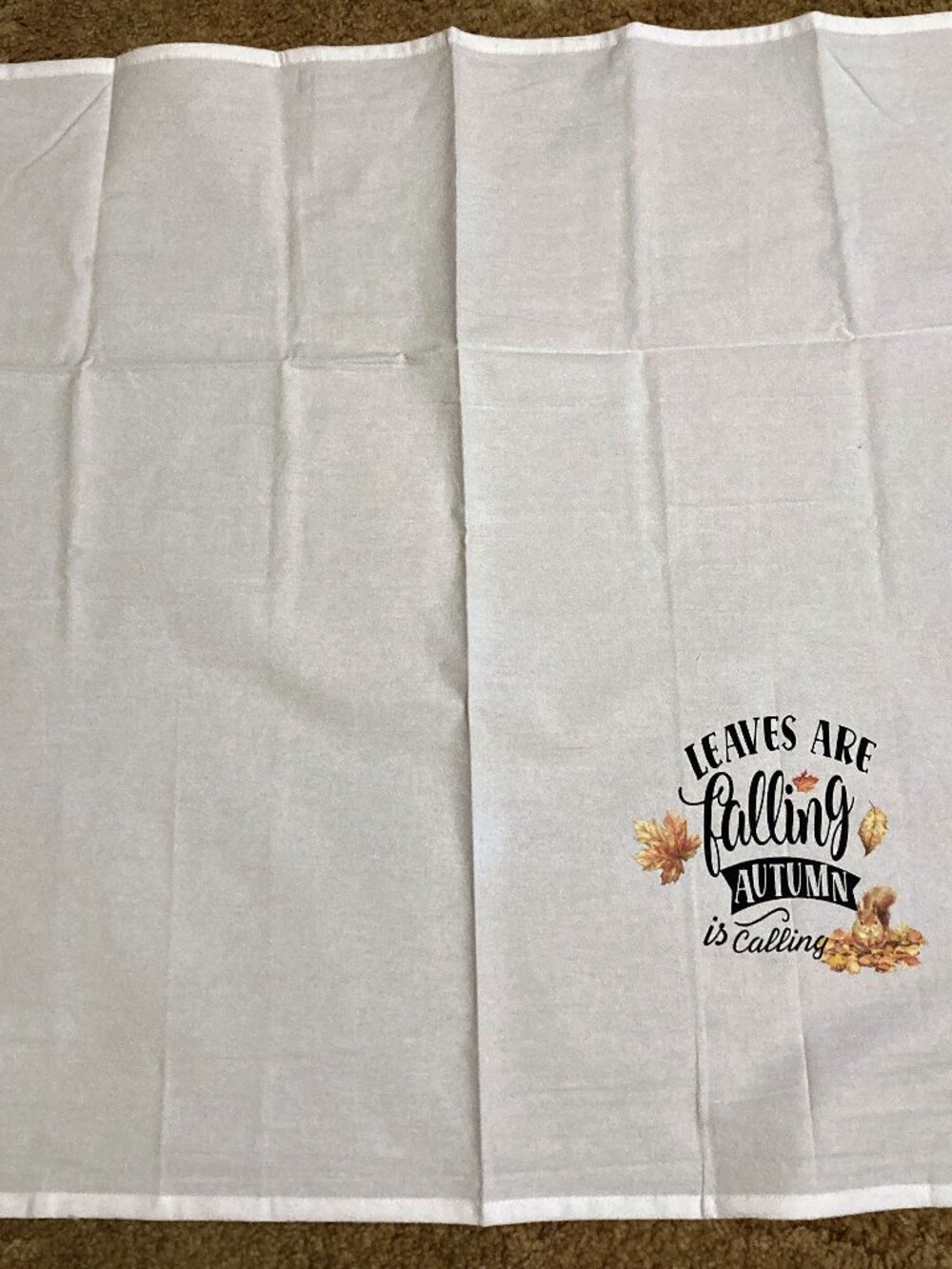 Handcrafted Autumn Towel